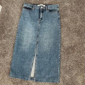 SOLD Vintage 90s GAP Denim Maxi Skirt size 10